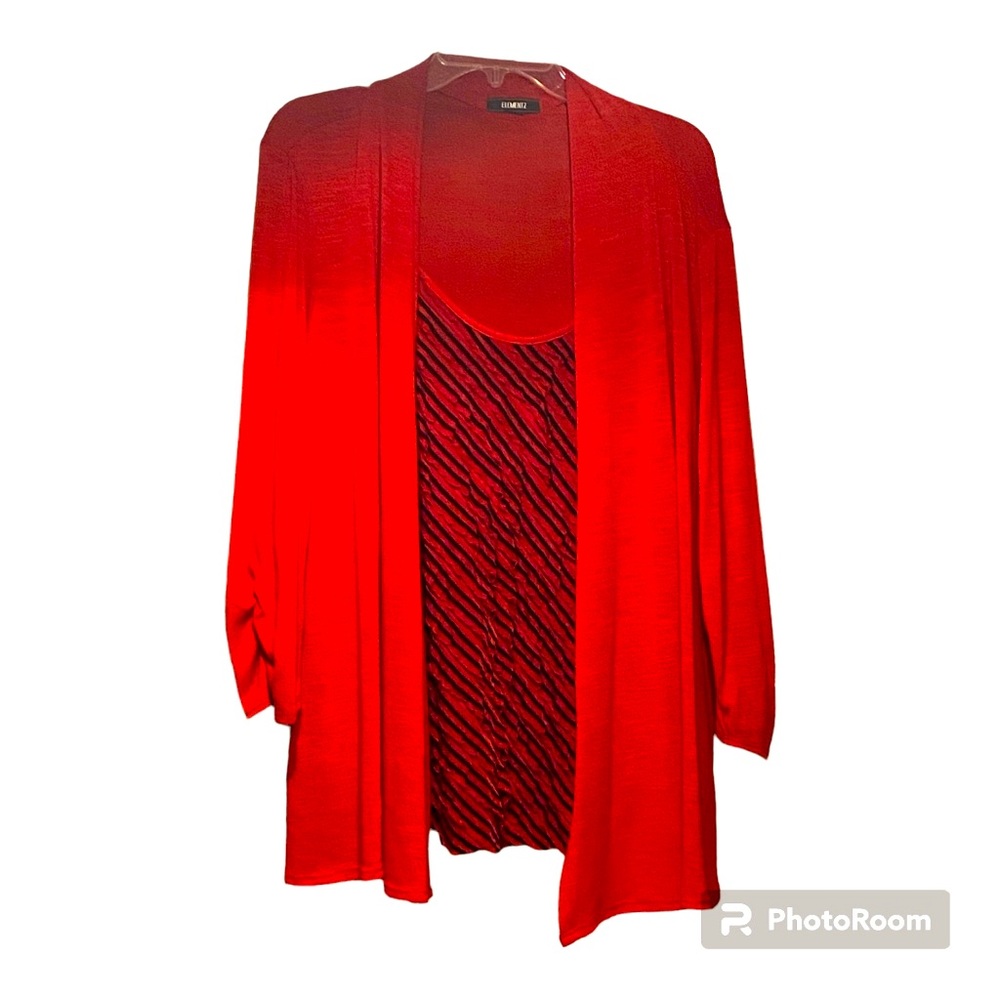 Elementz Red Long Sleeve Top